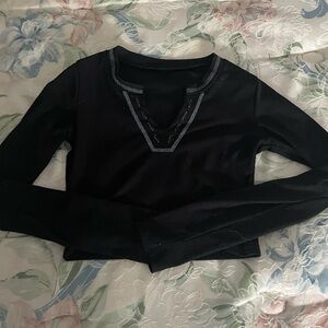shein long sleeve crop top